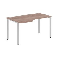 Xten-S60 XS6CET 149 L (Дуб сонома/Алюминий) Стол эргономичный, левый