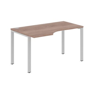Xten-S60 XS6CET 149 L (Дуб сонома/Алюминий) Стол эргономичный, левый