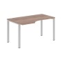 Xten-S60 XS6CET 149 L (Дуб сонома/Алюминий) Стол эргономичный, левый