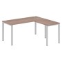 Xten-S60 XS6CT 1615 R (Дуб сонома/Алюминий) Стол угловой, правый