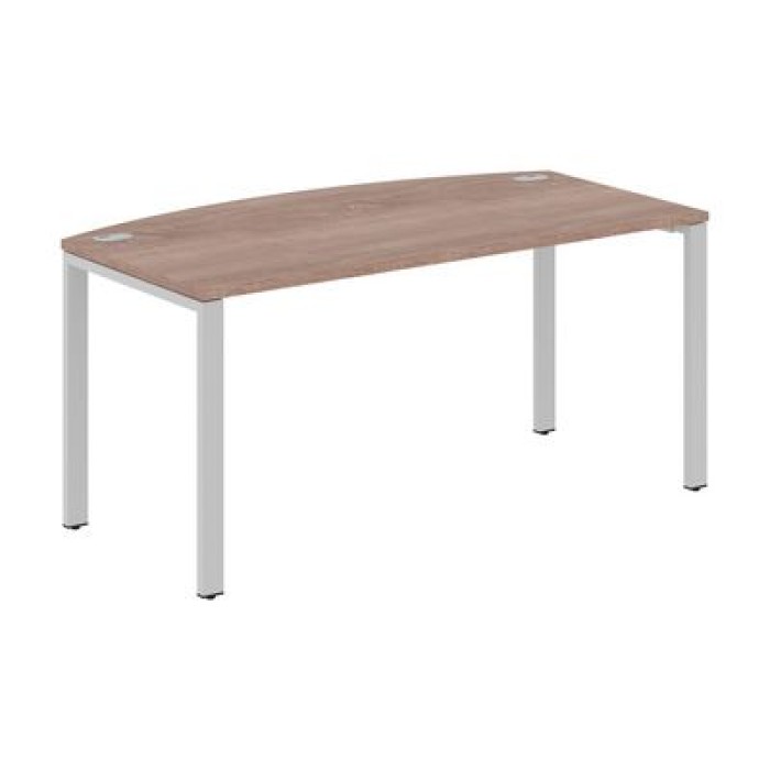 XS6ET 169 (Дуб сонома/Алюминий) Стол руководителя