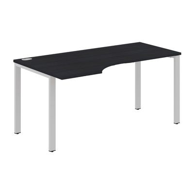 Xten-S60 XS6CET 169 L (Дуб юкон модерн/Алюминий) Стол эргономичный, левый