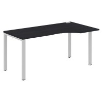 Xten-S60 XS6CET 169 R (Дуб юкон модерн/Алюминий) Стол эргономичный, правый