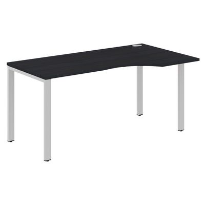 Xten-S60 XS6CET 169 R (Дуб юкон модерн/Алюминий) Стол эргономичный, правый