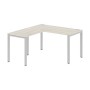 Xten-S60 XS6CT 1415 L (Сосна эдмонт/Алюминий) Стол угловой, левый