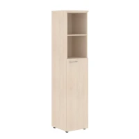 Xten XHC 42.6 (Бук тиара) Шкаф колонка с глухой средней дверью и топом