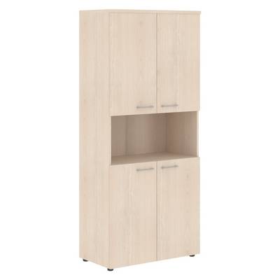 Xten XHC 85.4 (Бук тиара) Шкаф с 2-мя комплектами глухих малых дверей и топом