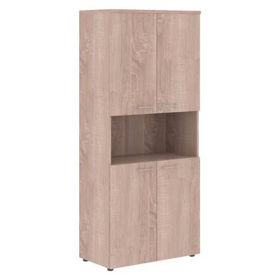 Xten XHC 85.4 (Дуб сонома) Шкаф с 2-мя комплектами глухих малых дверей и топом