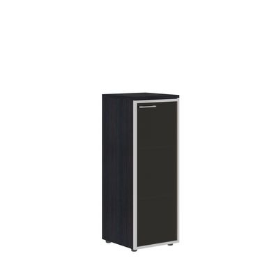 Xten XMC 42.7 R (Дуб юкон) Шкаф колонка со стеклянной дверью в алюминиевой раме  и топом