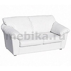 Афина Д3 (Белая экокожа) Диван 3-х местный