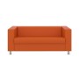 Аполло (оранжевая экокожа) Диван трехместный