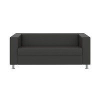 Аполло (серая экокожа) Диван трехместный