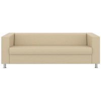 Аполло (бежевая экокожа) Диван четырехместный
