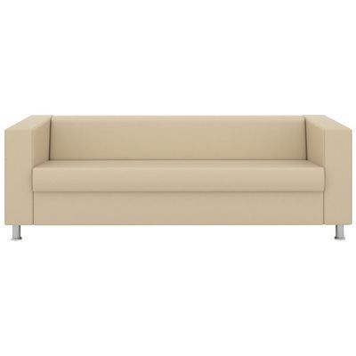 Аполло (бежевая экокожа) Диван четырехместный