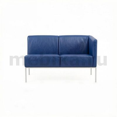 Авеню М-14/6 2-х местный диван подлокотник левый в синей экокоже