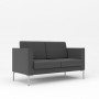 Берлин 2 (Серая экокожа) Диван двухместный