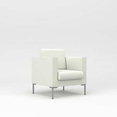 Берлин 1 (Белая экокожа) Кресло