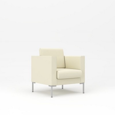 Берлин 1 (Светло-бежевая экокожа) Кресло