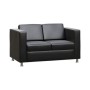 Born BR-02 (черная экокожа) Диван двухместный