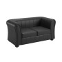 Brooklyn BRU18720001 (Экокожа черная) Двухместный диван