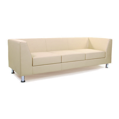 Chairman Дерби (экокожа бежевая) Диван трехместный