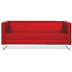 Chairman Дюна (экокожа красная) Диван трехместный