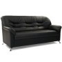Chairman Парм (экокожа черная) Диван трехместный