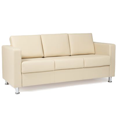 Chairman Симпл (экокожа бежевая) Диван трехместный