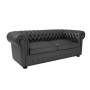 Chesterton CHT27020001 (Экокожа черная) Диван двухместный