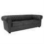 Chesterton CHT27030001 (Экокожа черная) Диван трехместный