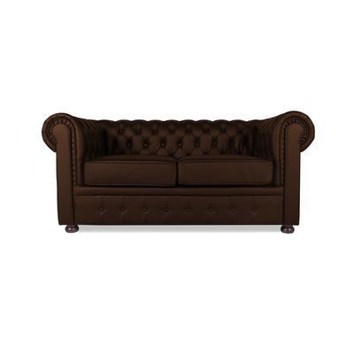 Честертон (коричневая экокожа) Диван двухместный