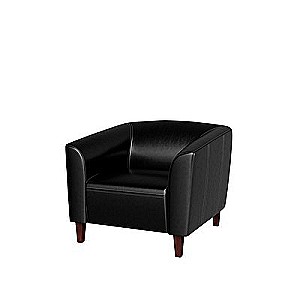 COL37610001 (Черная экокожа) Кресло