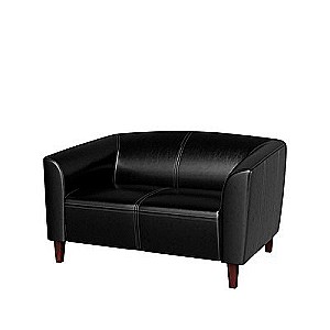 COL37620001 (Черная экокожа) Двухместный диван