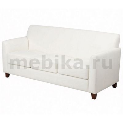 Дипломат М-51/3 3-х местный диван в белой экокоже