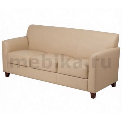 Дипломат М-51/3 3-х местный диван в бежевой экокоже