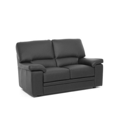 Ella 2 (Черная кожа) Диван двухместный