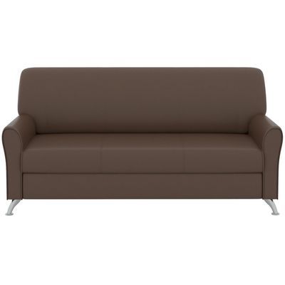 Европа (коричневая экокожа) Диван трехместный