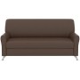 Европа (коричневая экокожа) Диван трехместный