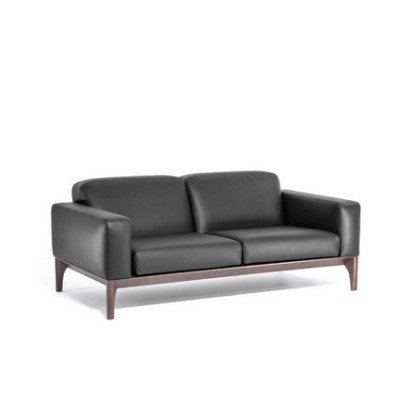 Fiotto 2 (Черная кожа) Диван двухместный