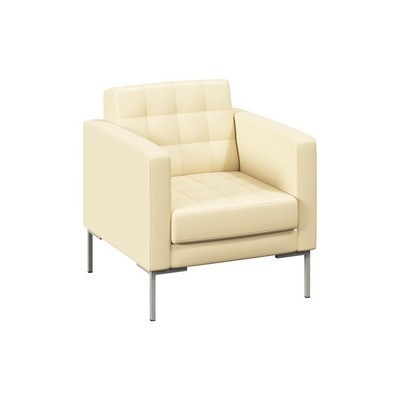 Forest FR-DP-01 (Бежевая экокожа/Серый) Мягкое кресло