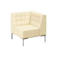 Forest FR-U-01 (Бежевая экокожа/Серый) Секция угловая