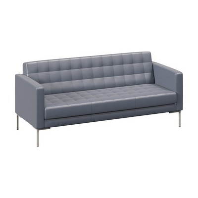 Forest FR-DP-03 (Серая экокожа/Серый) Диван трехместный