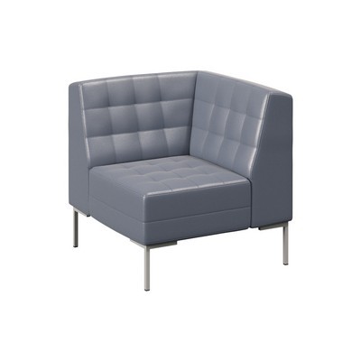 Forest FR-U-01 (Серая экокожа/Серый) Секция угловая