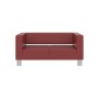Горизонт (красная экокожа) Диван двухместный