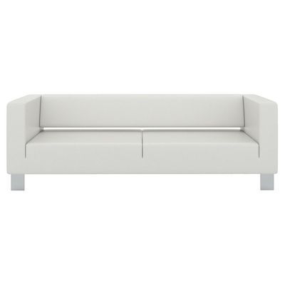 Горизонт (белая экокожа) Диван трехместный