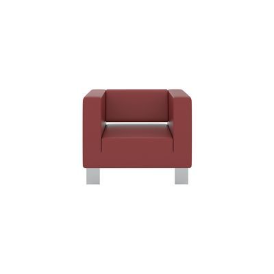 Горизонт (красная экокожа) Кресло