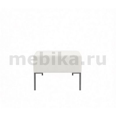 Хост М-43/4 Пуф в белой экокоже