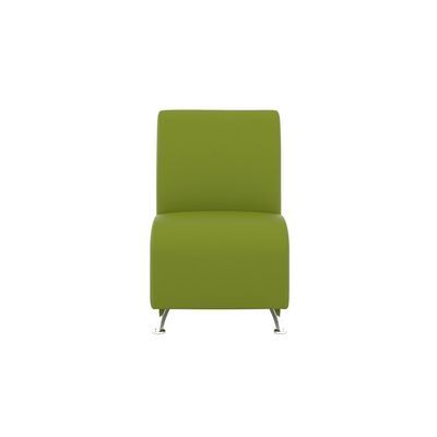 Интер хром (зеленая экокожа) Прямой одноместный модуль