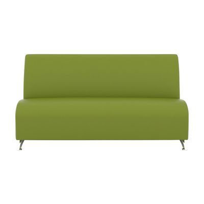 Интер хром (зеленая экокожа) Прямой трехместный модуль