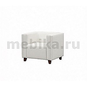Крос М-38/1 (Белая экокожа) Кресло